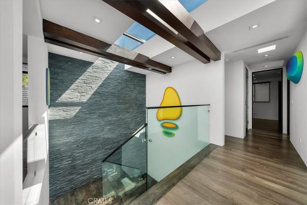 Interior, Recessed Lighting, Wooden Beams, Wood Texture Flooring