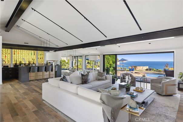 Interior, Living room, Recessed Lighting, Water, Wood Texture Flooring