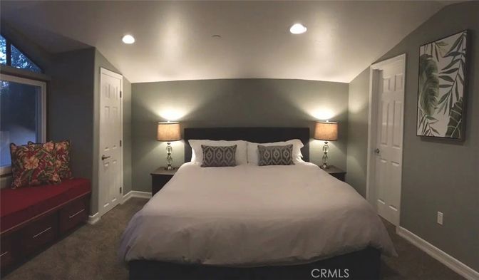 Bedroom, Interior, Recessed Lighting