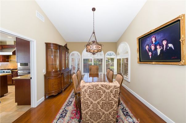 Dining room, Interior, Kitchen, Pendant Lights, Wood Texture Flooring