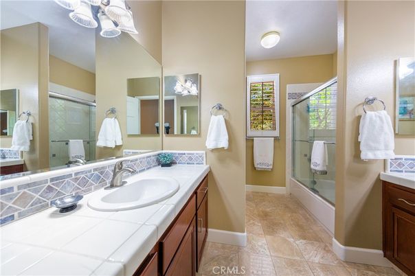 Bathroom, Glass Shower, Interior, Tile Countertops