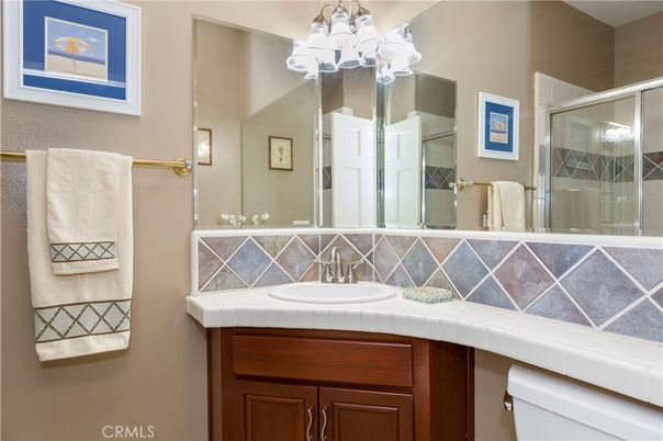 Bathroom, Glass Shower, Interior, Tile Countertops