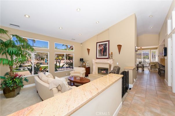 Fireplace, Interior, Living room, Recessed Lighting