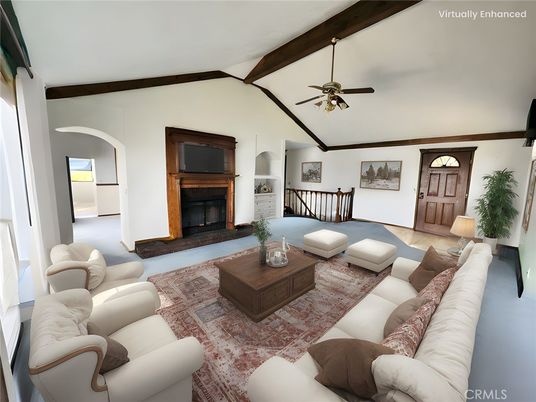 Fireplace, Interior, Living room, Wooden Beams