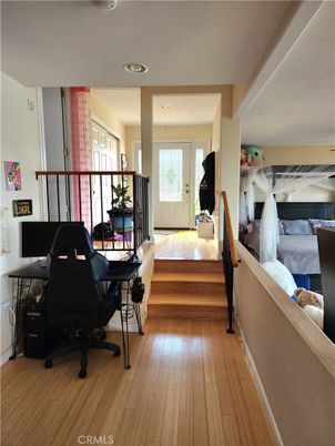 Bedroom, Home Office, Interior, Recessed Lighting, Wood Texture Flooring