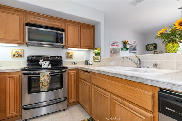 Interior, Kitchen, Stainless Steel Appliances, Tile Countertops