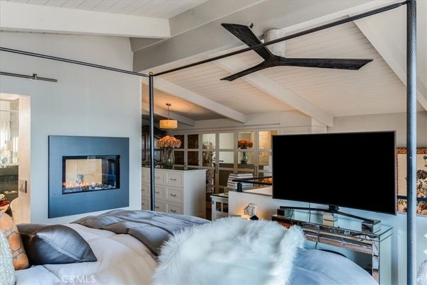 Bedroom, Fireplace, Interior