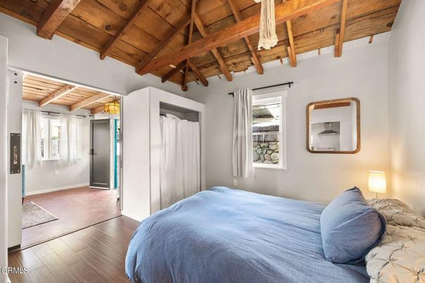 Bedroom, Interior, Wooden Beams, Wooden Ceilings, Wood Texture Flooring