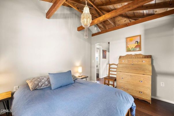 Bedroom, Interior, Wooden Beams, Wooden Ceilings, Wood Texture Flooring