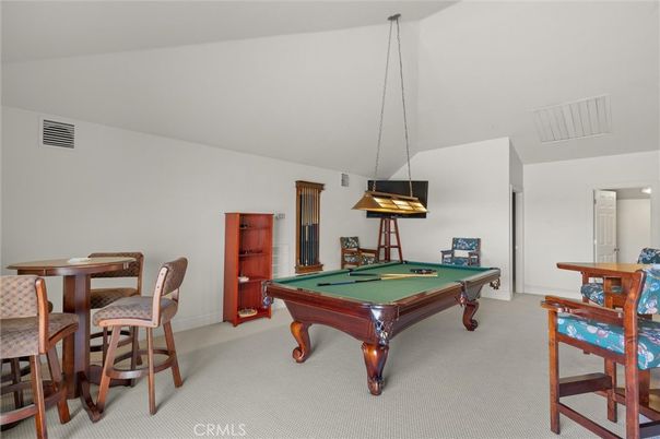 Billiard Table, Game Room, Interior, Pendant Lights