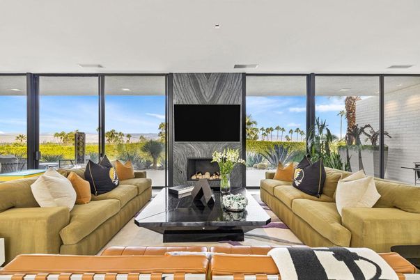 Fireplace, Interior, Living room, Recessed Lighting