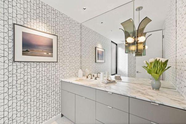 Bathroom, Interior, Recessed Lighting