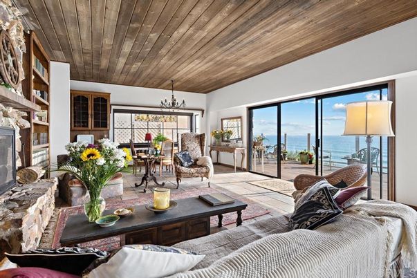 Fireplace, Interior, Living room, Water, Wooden Ceilings
