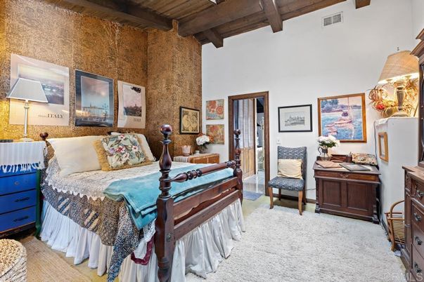 Bedroom, Interior, Wooden Beams, Wooden Ceilings