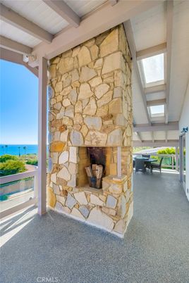 Fireplace, Interior, Stone Walls, Water, Wooden Beams