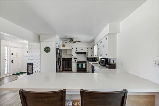Interior, Kitchen, Stone Walls, Wood Texture Flooring