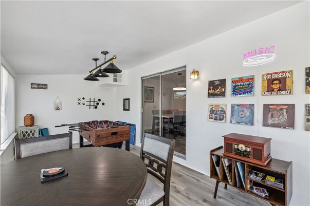 Dining room, Game Room, Interior, Wood Texture Flooring