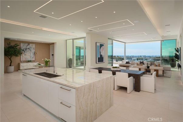 Dining room, Interior, Kitchen, Living room, Recessed Lighting, Water