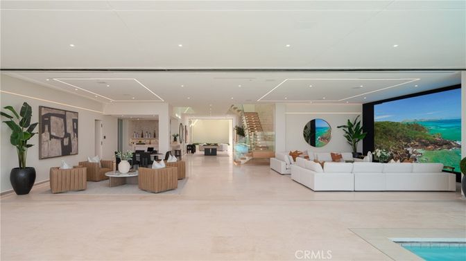 Interior, Living room, Recessed Lighting