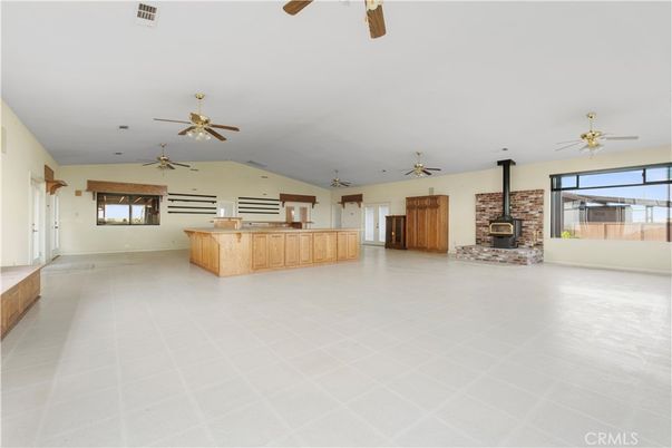 Empty room, Fireplace, Interior
