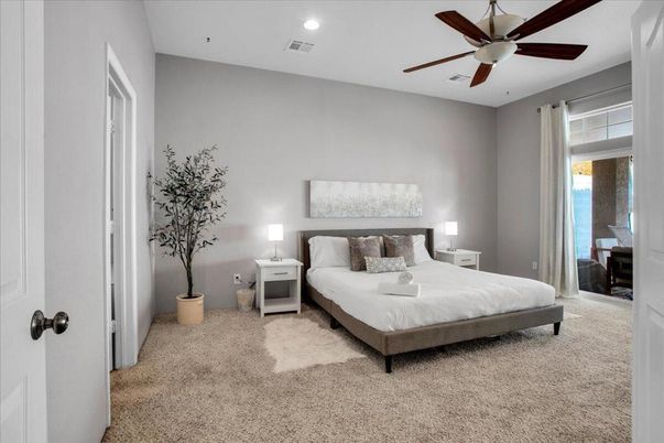 Bedroom, Interior, Recessed Lighting