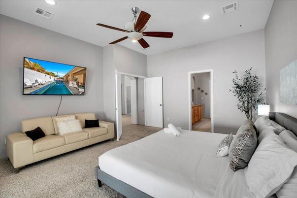 Bedroom, Interior, Recessed Lighting