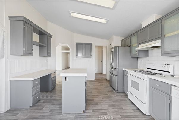 Interior, Kitchen, Wood Texture Flooring