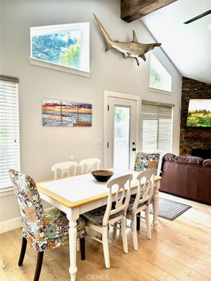 Dining room, Interior, Wooden Beams, Wood Texture Flooring