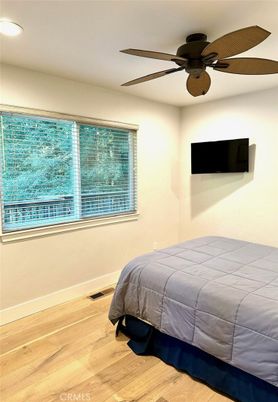 Bedroom, Interior, Recessed Lighting, Water, Wood Texture Flooring