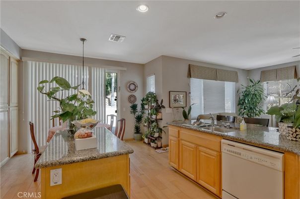 Dining room, Interior, Kitchen, Recessed Lighting, Wood Texture Flooring