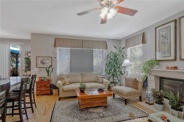 Dining room, Fireplace, Interior, Living room, Wood Texture Flooring