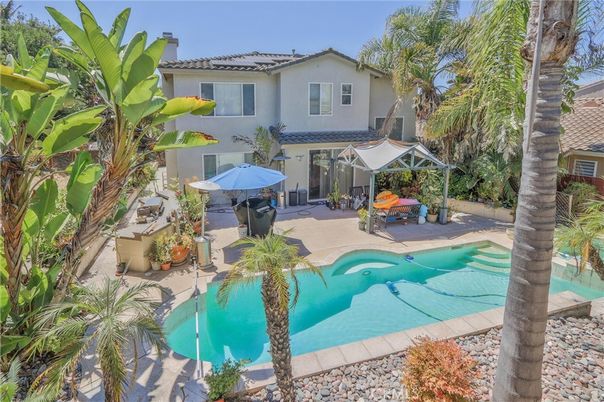 Exterior, Pool, Solar Panels