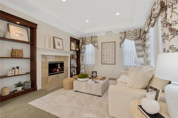 Fireplace, Interior, Living room, Recessed Lighting
