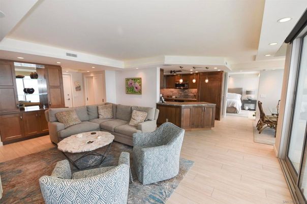 Interior, Kitchen, Living room, Pendant Lights, Recessed Lighting, Stainless Steel Appliances, Wood Texture Flooring