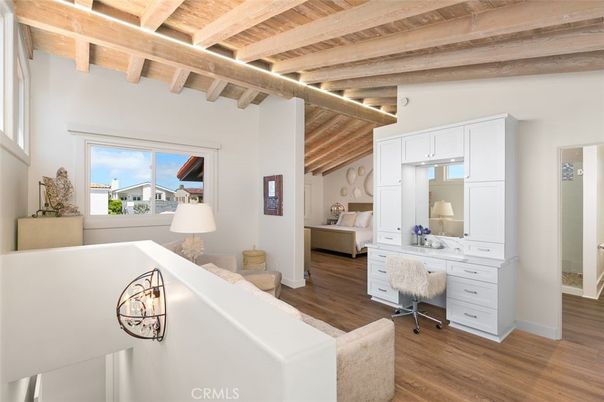 Bedroom, Interior, Wooden Beams, Wooden Ceilings, Wood Texture Flooring