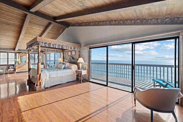 Bedroom, Interior, Water, Wooden Beams, Wooden Ceilings, Wood Texture Flooring