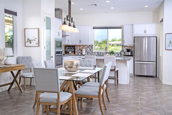 Dining room, Interior, Kitchen, Pendant Lights, Recessed Lighting, Stainless Steel Appliances