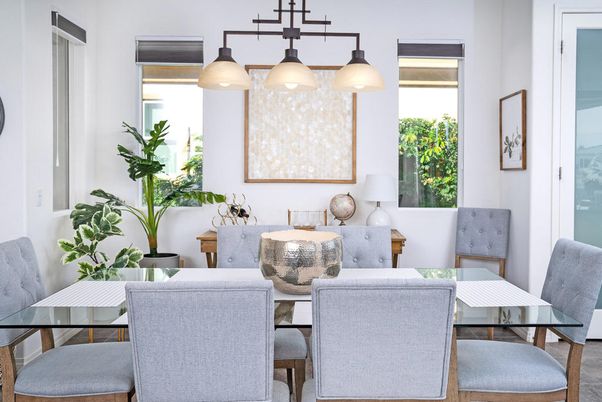 Dining room, Interior, Pendant Lights