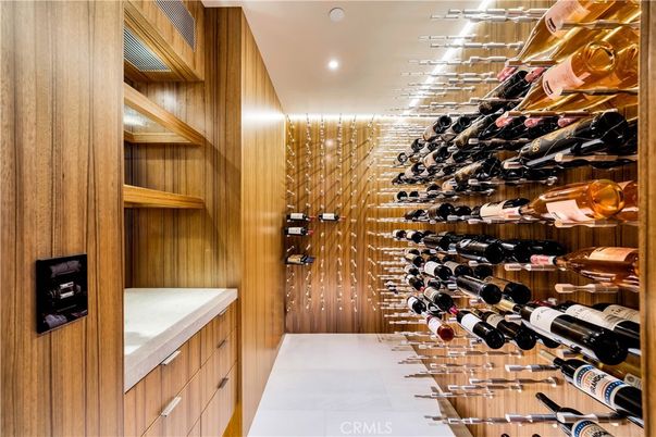Interior, Recessed Lighting, Wine Storage, Wooden Walls