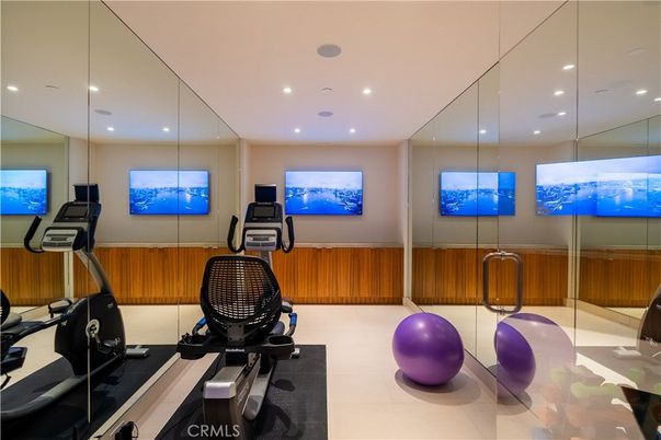 Fitness Equipment, Interior, Recessed Lighting