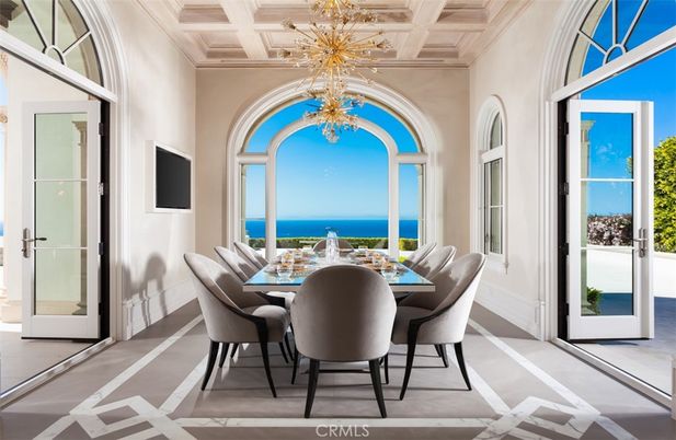 Chandelier, Dining room, Interior, Water