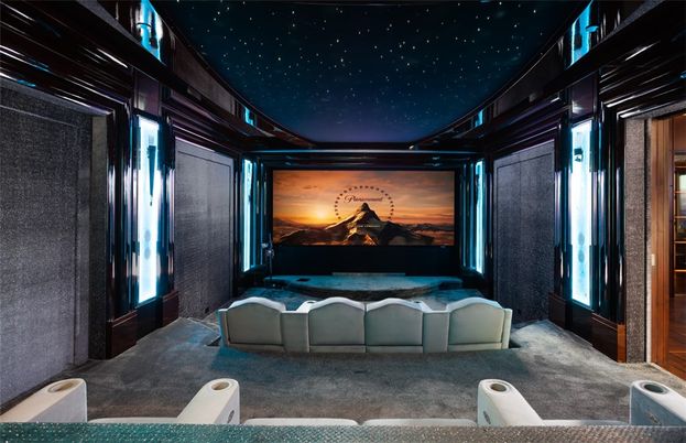 Interior, Projection Screen, Theatre Room
