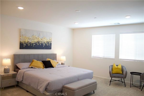 Bedroom, Interior, Recessed Lighting
