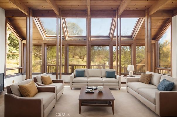 Interior, Living room, Sun Room, Wooden Beams, Wooden Ceilings