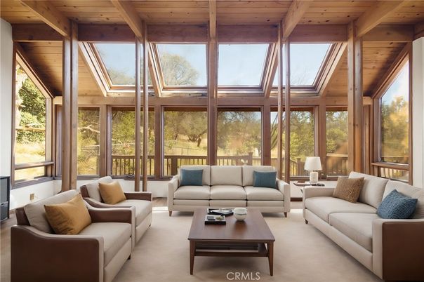 Interior, Living room, Sun Room, Wooden Beams, Wooden Ceilings