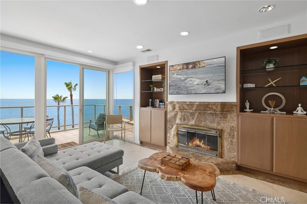 Fireplace, Interior, Living room, Recessed Lighting, Water