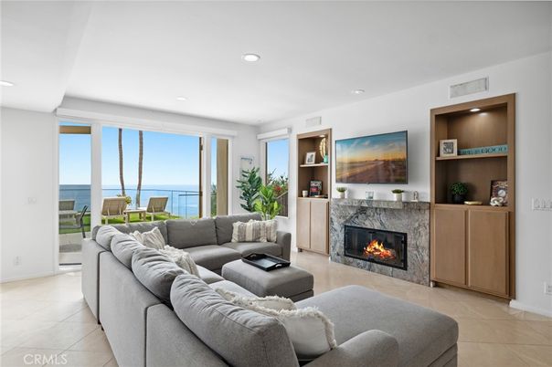 Fireplace, Interior, Living room, Recessed Lighting, Water