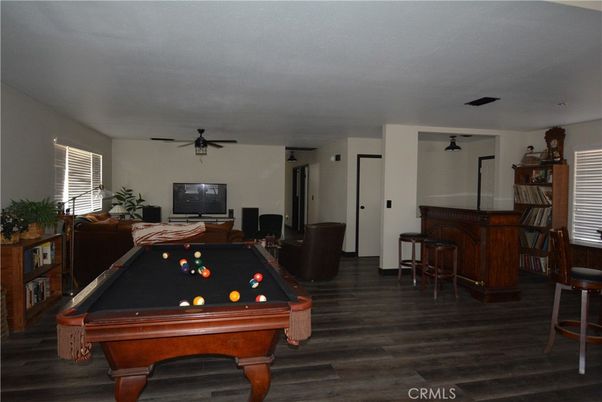 Billiard Table, Game Room, Interior, Wood Texture Flooring