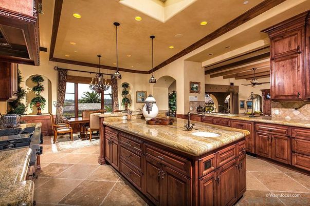 Chandelier, Dining room, Interior, Kitchen, Pendant Lights, Recessed Lighting, Wooden Beams