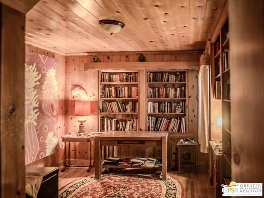 Home Office, Interior, Wooden Ceilings, Wood Texture Flooring, Wooden Walls